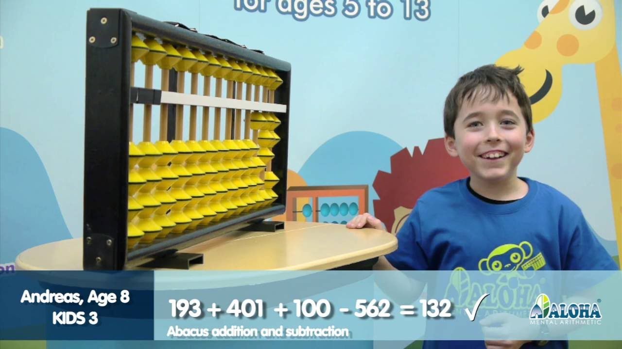 Aloha Mental Arithmetic Student demonstration