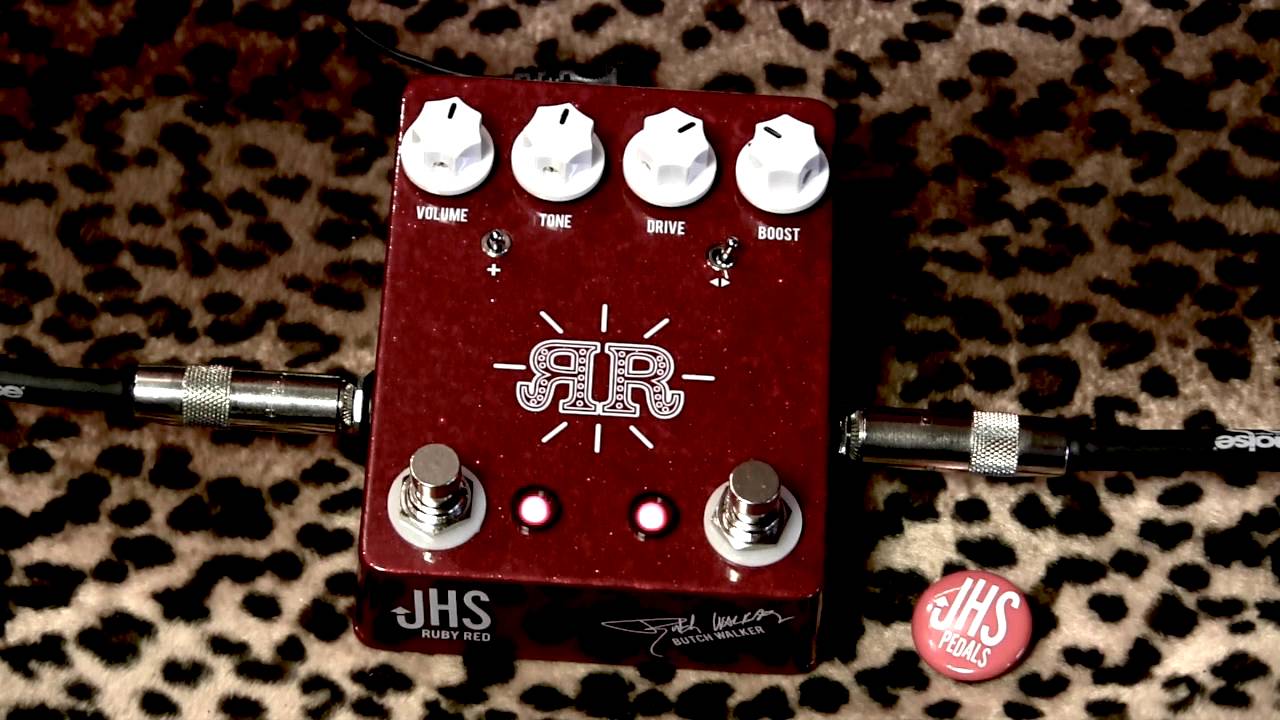 JHS Ruby Red overdrive & boost demo Butch Walker Signature pedal - YouTube