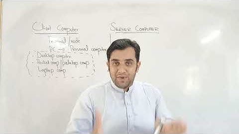 1st year computer science lec#30 ch#2 topic client & server computer