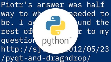 PyQt QListView Issue with Drag and Drop for both importing and rearranging in one list