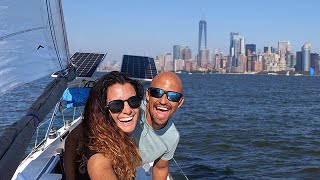 ELECTRIC SAILBOAT in the CONCRETE JUNGLE | Sailing through New York City