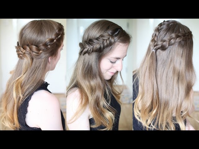 3 Pretty Half Down Braided Hairstyles, Half Down hairstyles