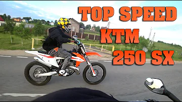 Максимальная скорость KTM 250 SX TOP SPEED