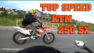 Максимальная скорость KTM 250 SX TOP SPEED