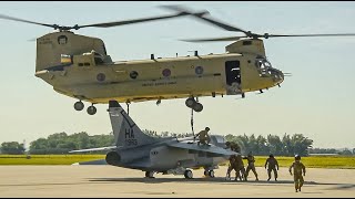 U.S. Army CH-47 Chinook Lifts Historic A-7 Corsair in Precision Heavy-Lift Operation
