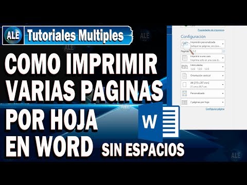 Video: Cómo Imprimir Dos Páginas En Una Hoja