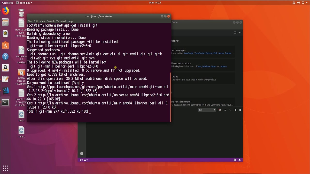 visual studio code install ubuntu