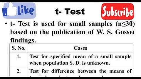 T-test