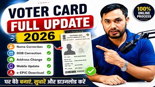 How To Apply New Voter Id Card Online 2026  Name Dob Address Correction U0026 Eepic Download  Nvsp