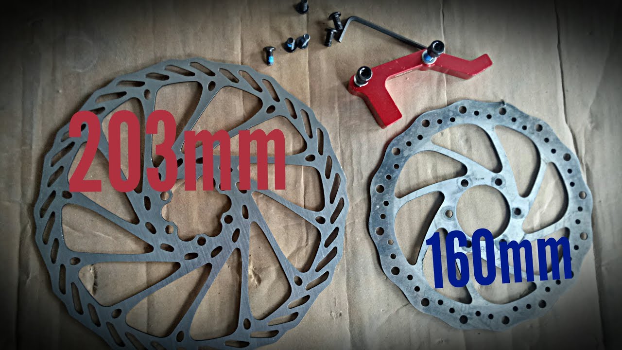 How to install disc break// 203mm disc brake// as mtb riderzz YouTube