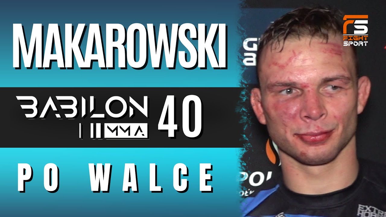 KRWAWA WOJNA O PAS! MATEUSZ MAKAROWSKI MISTRZEM BABILON MMA!