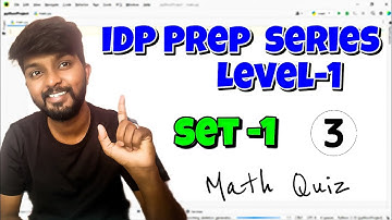 #3 Python IDP Preparation  Series Level 1 | Set 1 | Math Quiz explained by shiva prasad m