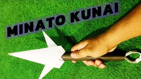MAKING MINATO KUNAI FROM PAPER- (How To Make a paper KUNAI )