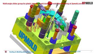 Multi-Angle Slides Group For Plastic Injection Mold Design To Mold Manufacturing At Upmold