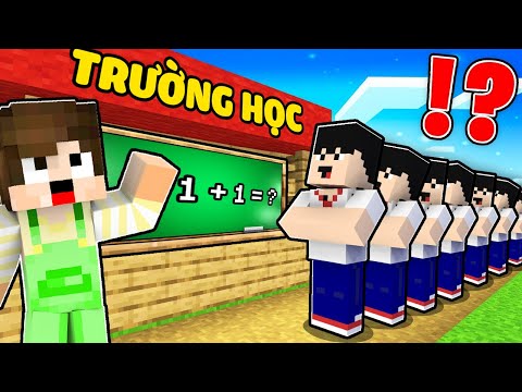 Sầu Riêng Xây Trường Học Trong Minecraft