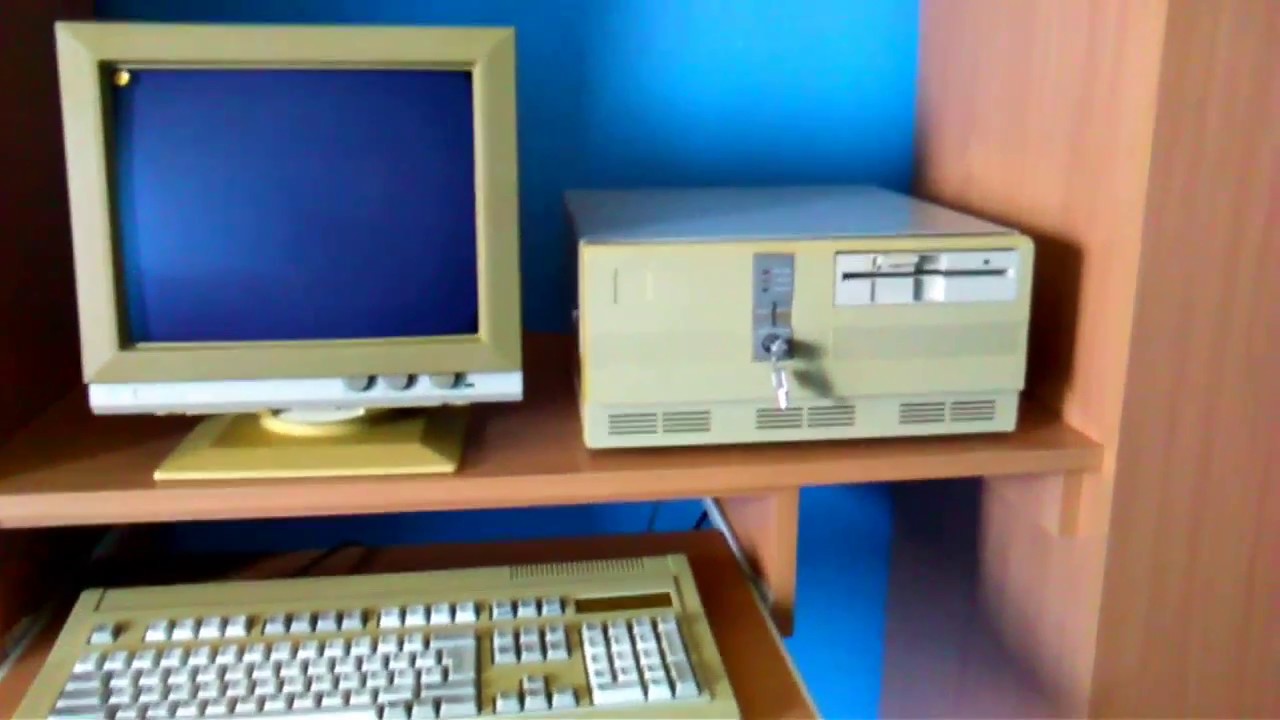 My old pc computer, start YouTube