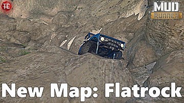SpinTires MudRunner: NEW MAP! Flatrock (ROCK CRAWLING MAP)