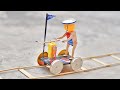 Train trolley  made with popsicle sticks and dc motor  ice cream sticks craft ideas