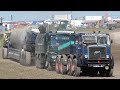 Vintage heavy haulage demonstration