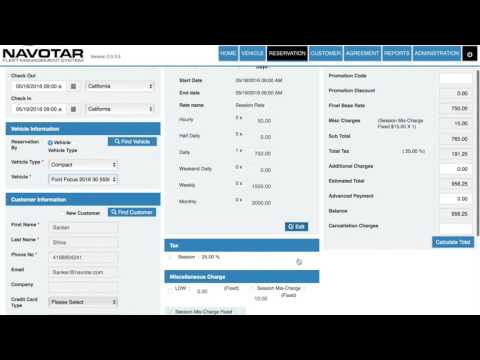 Adding and Managing Reservations - Car Rental Software