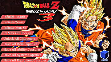 Dragon Ball z Budokai 3 Aethersx2 Everything Unlocked Cheats File No Lag Settings