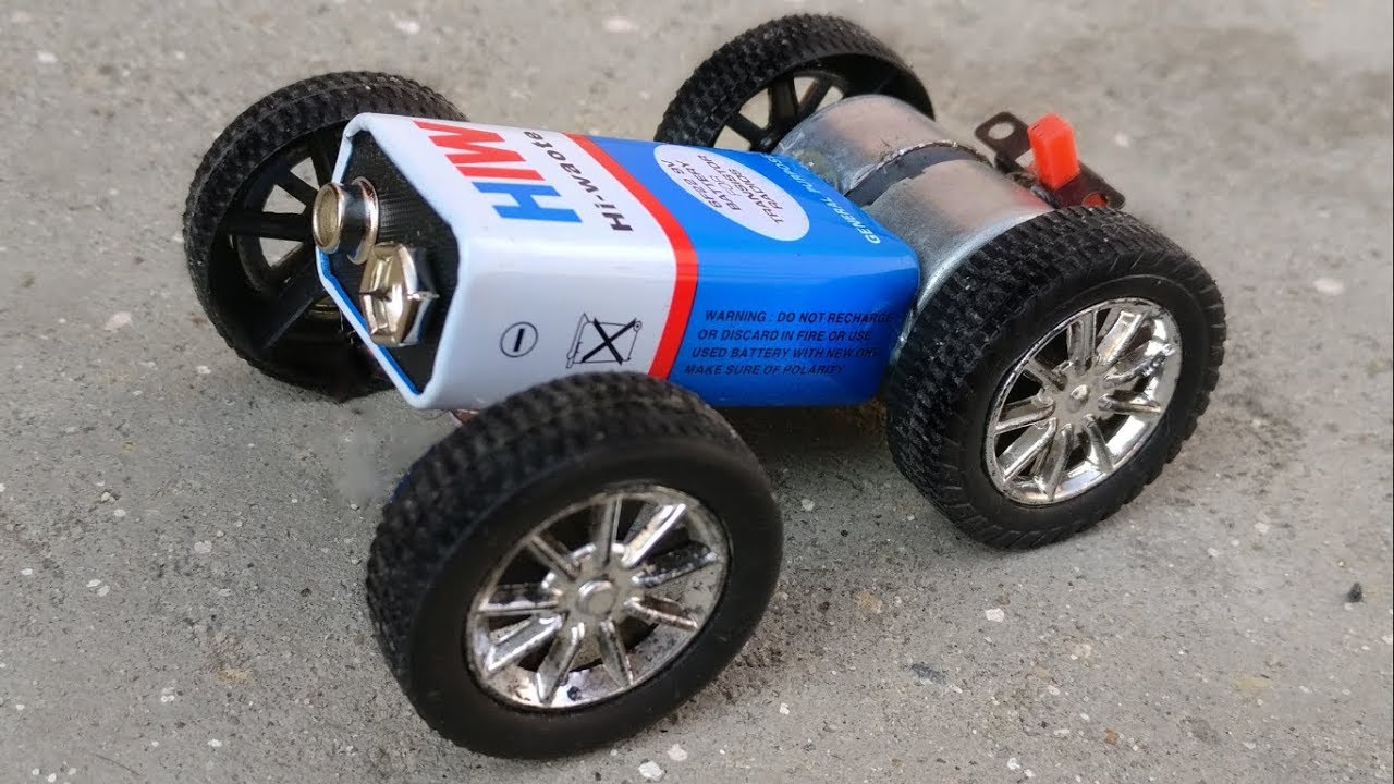 ⁣How to Make a Powerful Electric Toy Car at Home - Mini Car