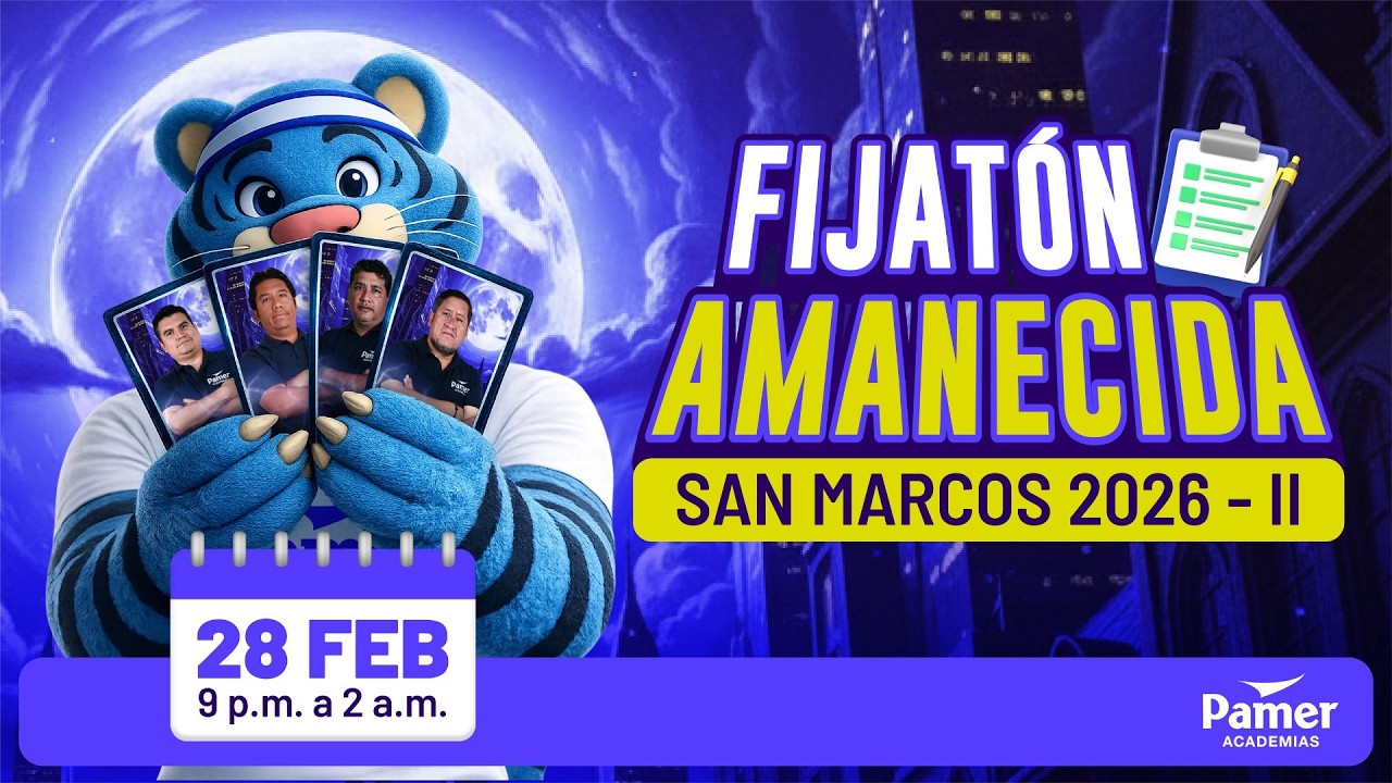 🔴#𝐄𝐍𝐕𝐈𝐕𝐎 | 📚 𝐆𝐑𝐀𝐍 𝐅𝐈𝐉𝐀𝐓𝐎́𝐍 𝐀𝐌A𝐍𝐄𝐂𝐈𝐃𝐀 𝐒𝐀𝐍 𝐌𝐀𝐑𝐂𝐎𝐒 𝟐𝟎𝟐𝟔-𝟐🤯📐📝