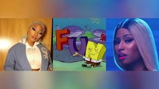 Captain Hook x Side To Side (SpongeBob Remix) - Megan Thee Stallion & Nicki Minaj [Mashup] (Clean)