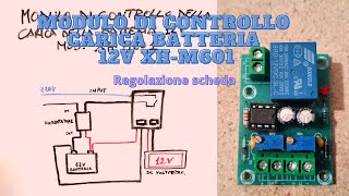 Modulo di controllo carica batteria 12V XH M601 regolazione scheda