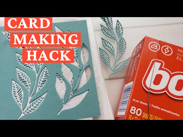 Try This Dryer Sheet Die Cutting Hack Today!