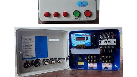 Three Phase Digital Dryrun Pumpset Panel with water level controllller