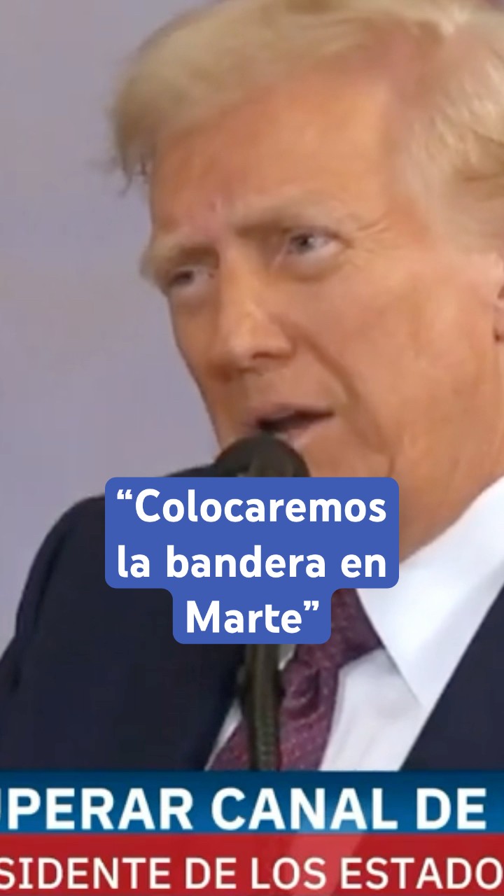 Trump promete llevar la bandera estadounidense a Marte #shorts