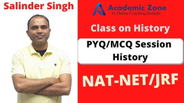 NTA UGC NET | Importance  PYQ/MCQ Class-3 | History | Salinder Singh | Academic