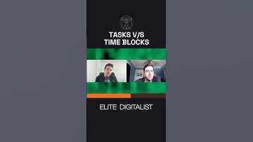Learn the difference between tasks and time blocks