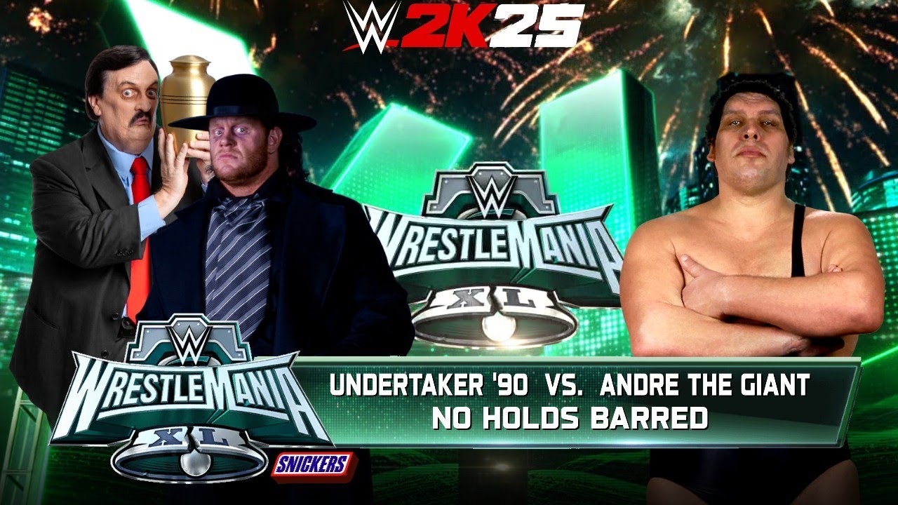 Полный матч - Андертейкер '90 против Андре Гиганта: Матч без правил на WrestleMania XL | WWE 2k25
