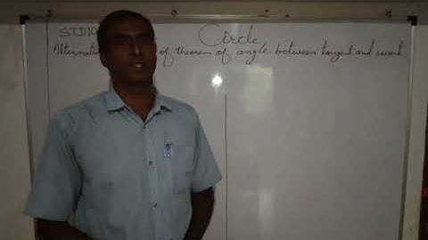 STD10M2 CIRCLE Alternative statement of theorem of angle between tangent and secant