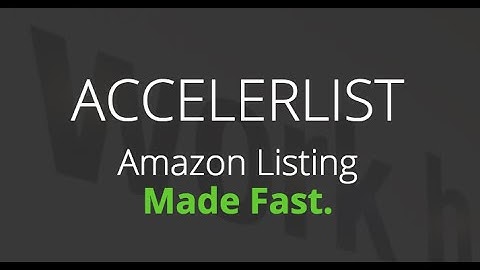 AccelerList Demo - now works with the Tracking Spreadsheet!