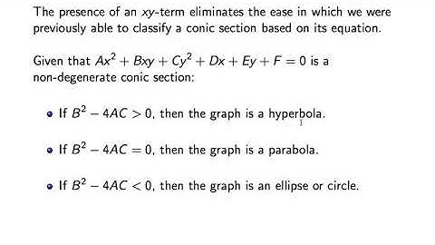 Rotation of Axes (part 4)