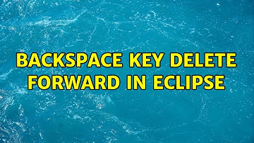 Backspace key delete forward in eclipse