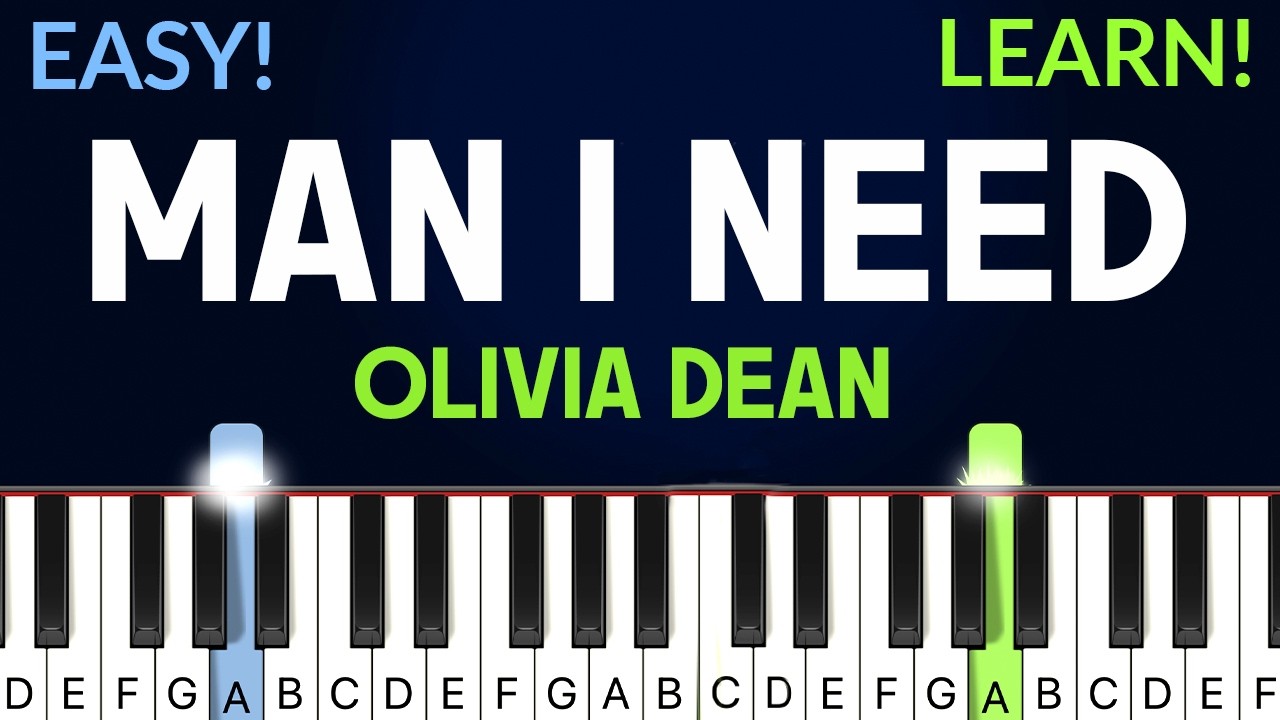 Man I Need - Olivia Dean | EASY Piano Tutorial
