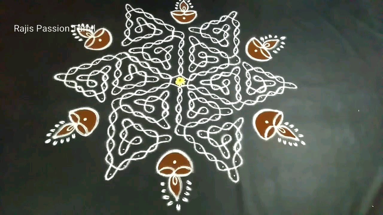 11-6 dot Star Sikkukolam||Maargazhi special kambi kolam||Rajis Passion Tamil