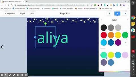 #onetinytip How to change font and color in Book Creator #onetinytip