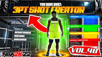 *CONTACT DUNKS* ON A 3PT SHOT CREATOR BUILD ON NBA 2K22! RARE BUILD SERIES VOL. 48