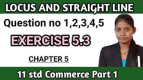 11th standard maths Commerce Part 1 | exercise 5.3 Maharashtra board | Q no 1 to 5