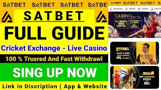 SATBET FULL GUIDE | How to Create Account Satbet All Settings | #satbet #game88 #Satbetapp #backlay screenshot 5