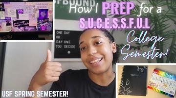 HOW I PREP FOR A SUCCESSFUL COLLEGE SEMESTER | USF Student Spring Reset + Organization Tips