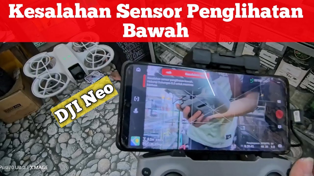 Memperbaiki Kesalahan Sensor bawah Drone dji neo
