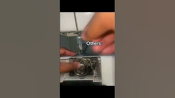 Correct way of inserting a bobbin into a bobbin case empisal 120A sewing machine. #sewingprojects