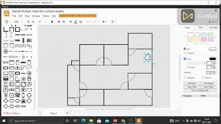 TUTORIAL MEMBUAT DENAH RUMAH MENGGUNAKAN DRAW.IO | Aplikasi Komputer screenshot 3