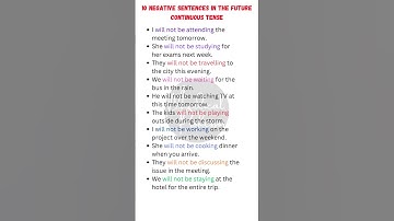 "Master Negative Sentences in Future Continuous Tense | Easy Grammar Examples"